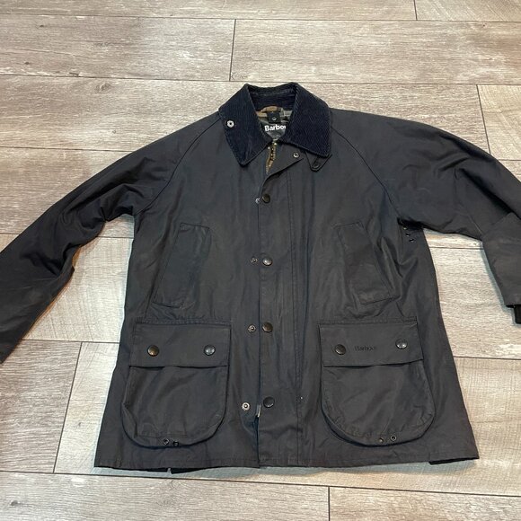 Barbour Other - BARBOUR Bedale Wax Jacket Parka C36 Small Navy Blue PERFECT